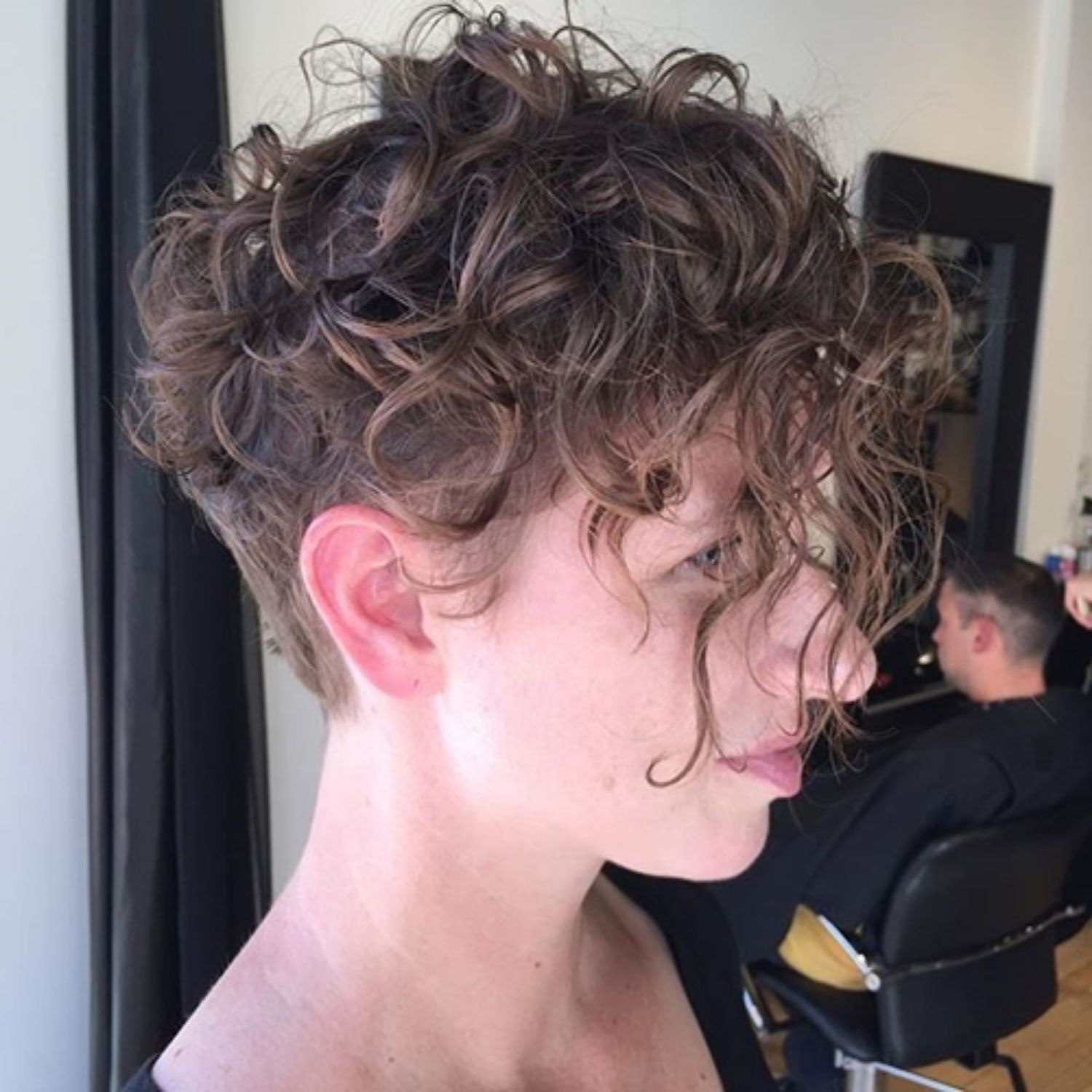 Curly Hair With Undercut